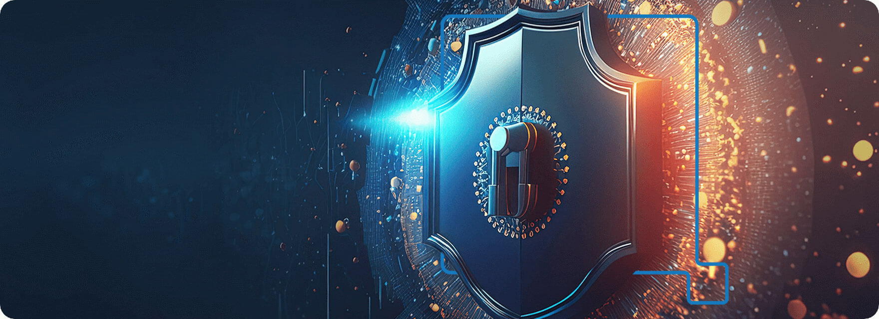 A shield being fused into a wall